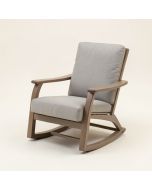 Saundra Iron Outdoor Patio Rocking Chair (synthetic illustration; no displayed measurements)