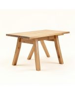 Georgii Trestle Wood Dining Table (synthetic illustration; no displayed measurements)