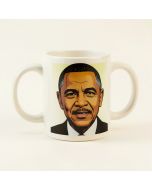 President Barack Pop Art Coffee Mug (synthetic illustration; no displayed measurements)