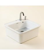 32 '' L X 20 '' W Farmhouse Kitchen Sink With Sink Grid And Basket Strainer (synthetic illustration; no displayed measurements)