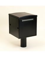 Street Safe Rear Access Locking Post Mounted Mailbox (synthetic illustration; no displayed measurements)