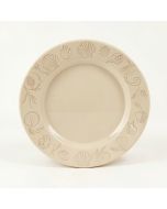 Sandy Shore Sea Shells Design Serving Platter (synthetic illustration; no displayed measurements)