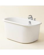 55 '' X 30 '' Bathtub With Faucet (synthetic illustration; no displayed measurements)