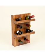 Joetta Wine Not 6 Bottle Wall Mounted Wine Bottle And Glass Rack (synthetic illustration; no displayed measurements)