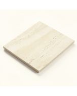 Rustic Tumbled 4 '' X 4 '' Travertine Field Tile In Ivory (synthetic illustration; no displayed measurements)