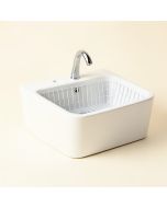 33 '' L X 20 '' W Farmhouse Kitchen Sink With Sink Grid And Basket Strainer (synthetic illustration; no displayed measurements)