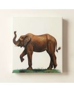 Painted Elephant Ii Painting Print On Wrapped Canvas (synthetic illustration; no displayed measurements)