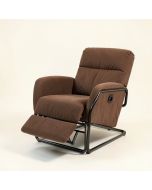 Modern Electronic Power Recliner With 360 Swivel Rotation , Usb Charging Port And Footrest , Brown (synthetic illustration; no displayed measurements)
