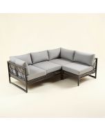Ammamaria 138 '' Wide Outdoor U-Shaped Patio Sectional With Cushions (synthetic illustration; no displayed measurements)