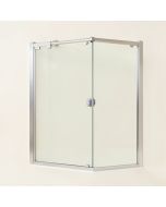 Ferrara 68 '' W X 73.5 '' H Single Sliding Frameless Shower Door With Rollerdisk™ Technology (synthetic illustration; no displayed measurements)