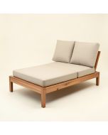 51.18 '' Wide Outdoor Patio Daybed With Cushions (synthetic illustration; no displayed measurements)