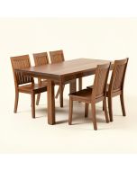 Alyun Butterfly Leaf Solid Wood Dining Set (synthetic illustration; no displayed measurements)