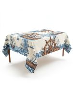 Ambesonne Nautical Tablecloth (synthetic illustration; no displayed measurements)