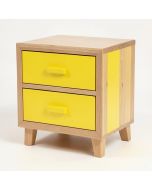 Ebonique 1 - Drawer Nightstand In Yellow (synthetic illustration; no displayed measurements)