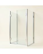40 '' W X 72 '' H Door Opening Frameless Shower Door (synthetic illustration; no displayed measurements)