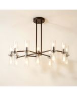 Grier 8-Light Sputnik Modern Linear Chandelier (synthetic illustration; no displayed measurements)
