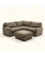 Brás 194 '' Wide Microfiber/Microsuede Reversible Down Cushion Modular Corner Sectional With Ottoman (synthetic illustration; no displayed measurements)