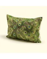 Peacock Lumbar Pillow (synthetic illustration; no displayed measurements)