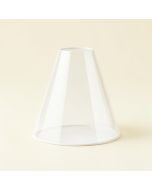 5 '' H Glass Bell Lamp Shade In White (synthetic illustration; no displayed measurements)