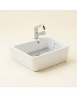 30 '' W X 20 '' L Farmhouse Kitchen Sink With Sink Grid And Basket Strainer (synthetic illustration; no displayed measurements)