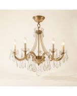 Zak 5 - Light Shaded Classic / Traditional Chandelier (synthetic illustration; no displayed measurements)