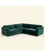 Wetumka 124.5 '' Wide Velvet Symmetrical Modular Corner Sectional (synthetic illustration; no displayed measurements)