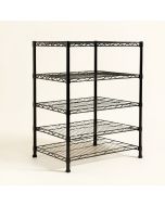 63 '' H X 36 '' W X 14 '' D 4-Tier Wire Shelving Rack (synthetic illustration; no displayed measurements)