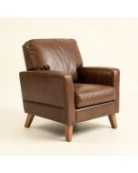 Kassell 43.5 '' Wide Leather Match Armchair (synthetic illustration; no displayed measurements)