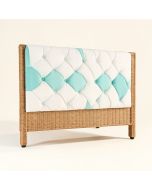 Honeycomb Open-Frame Headboard (synthetic illustration; no displayed measurements)