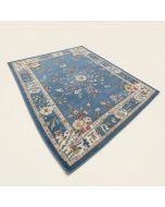 Wilkesboro 3 Piece Floral Border Blue Area Rug Set (synthetic illustration; no displayed measurements)
