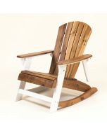Turk Solid Wood Rocking Adirondack Chair (synthetic illustration; no displayed measurements)