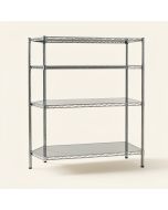 48 '' H X 30 '' W X 14 '' D 4 Shelf Wire Shelving Unit (synthetic illustration; no displayed measurements)