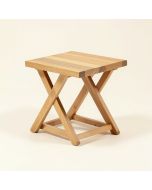 Rue Folding Solid Wood Side Table (synthetic illustration; no displayed measurements)