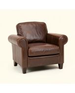 Burdett 67 '' Genuine Leather Tuxedo Arm Loveseat (synthetic illustration; no displayed measurements)