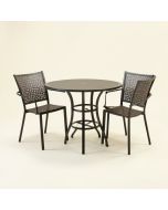 Sheree Cast Aluminum 3 Piece Bistro Set (synthetic illustration; no displayed measurements)