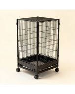 Fonseca 59.8 '' Iron Flat Top Travel Bird Cage With Wheels (synthetic illustration; no displayed measurements)