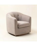 Giguere 29.5 '' Wide Tufted Polyester Barrel Chair (synthetic illustration; no displayed measurements)