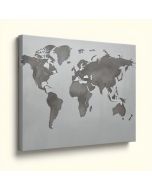 World Map - Wrapped Canvas Painting Print (synthetic illustration; no displayed measurements)