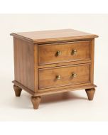 Orianne 2 - Drawer Solid Wood Nightstand In Antique Gold (synthetic illustration; no displayed measurements)