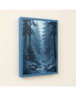 Holiday Hygge Forest Scene By Cathy Walters - Wrapped Canvas Print (synthetic illustration; no displayed measurements)