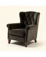Spady 39 '' Wide Tufted Velvet Wingback Chair (synthetic illustration; no displayed measurements)