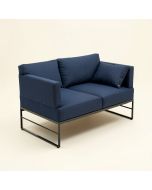 Latitude Run® Floor Couch And Sofa Fabric Folding Chaise Lounge ( Navy Blue ) (synthetic illustration; no displayed measurements)