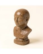 Brown Polystone Meditator Bust (synthetic illustration; no displayed measurements)