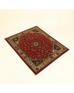 Padelsky Oriental Machine Made Power Loom Wool/Polyester Red/Green/Brown Area Rug (synthetic illustration; no displayed measurements)