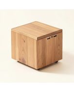 Stirling Wood End Table With 2 Usb Ports (synthetic illustration; no displayed measurements)
