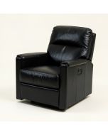 Weingartner 34 '' Wide Faux Leather Power Home Theater Recliner (synthetic illustration; no displayed measurements)