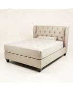 Harrisson Twin Tufted Upholstered Platform Bed (synthetic illustration; no displayed measurements)