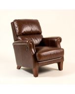 28.5 '' Wide Top Grain Leather Club Chair (synthetic illustration; no displayed measurements)