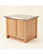 Deroche Kitchen Island Set With Stainless Steel Top (synthetic illustration; no displayed measurements)