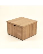 Elvine Block Coffee Table With Storage (synthetic illustration; no displayed measurements)